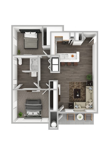 Garnet Floor Plan at The Michael B Townhomes and Flats, Nevada